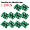 PAM8403 Mini Leistungsverstärker-Platinenmodul Klasse D 2 Kanäle Super Mini Stereo Audio-Verstärkerplatine 2x3W USB-Stromversorgung für Arduino