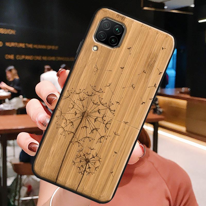 Natural Bamboo Wood Pattern Print For Huawei Honor X8a X7a X9a X8 50 70 90 Lite Magic5 Pro P20 P30 P40 P50 P60 Nova 9 5T Case