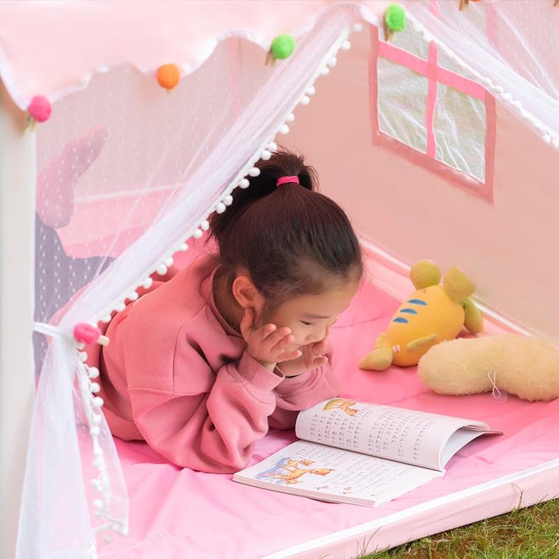ZISIZ Kids Indoor Play Tent Castle