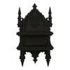 Sturdy Gothic Double Wall Mount Shelf For Heavy Books And Plant Strong Plastic Construction Easy To Assemble Rack