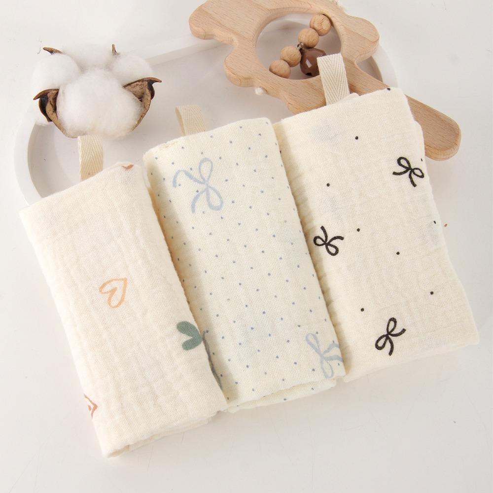 New 4-Layer Pure Cotton Baby Cotton Washcloth Soft Absorbent Square Towels Gauze Cotton Baby Towels Newborn Burp Cloth