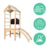 Indoor Climbing Frames, Monkey Bars, Jungle Gym, Tower Max- Wood-Pastel