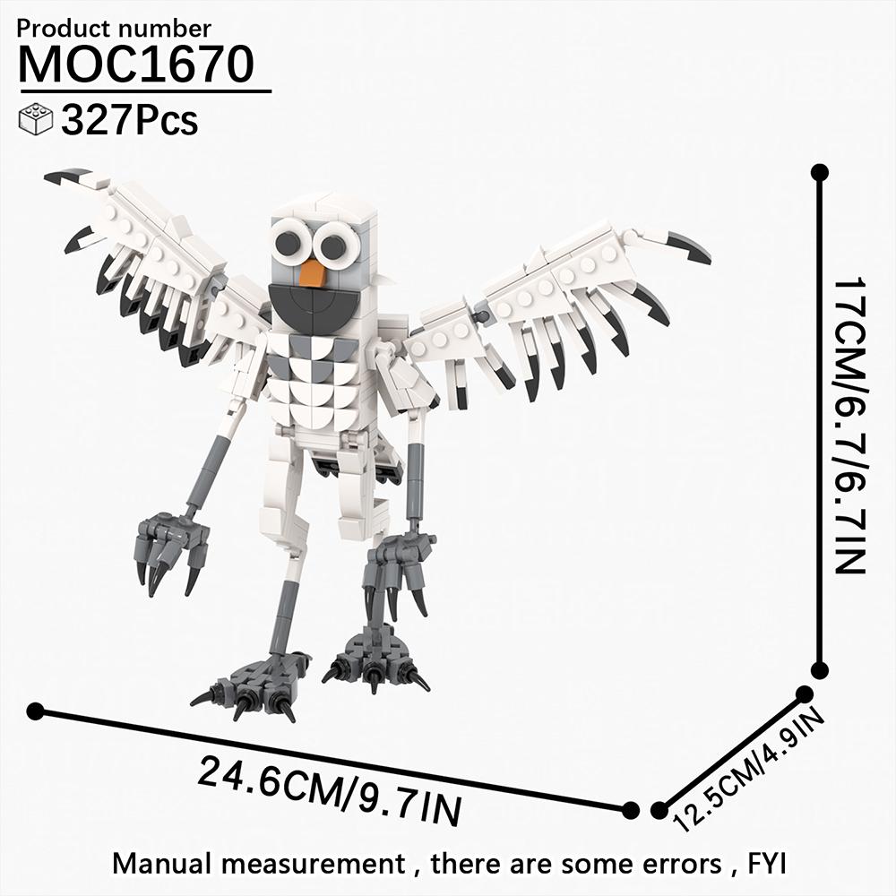 MOOXI MOC Hot Horror Game 99 Nights Figure Animal Deer Owl Goat Model DIY Building Blocks Toy For Kid Adult Brick Birthday Gifts