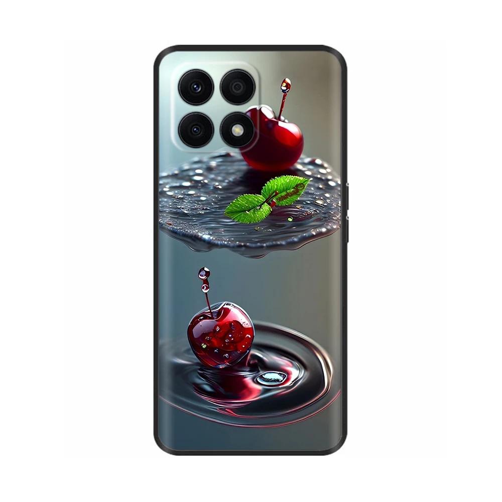 Für Huawei Honor X8A Hülle Mode Blume Weiches TPU Silikon Handyhülle Für Honor X8A HonorX8A Funda Stoßfeste Rückabdeckung Coque