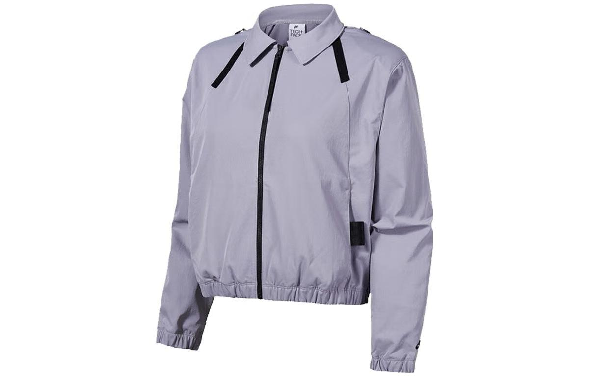 Nike Jackets Women s Gray Lapel Moderate Other DD4609-521 L