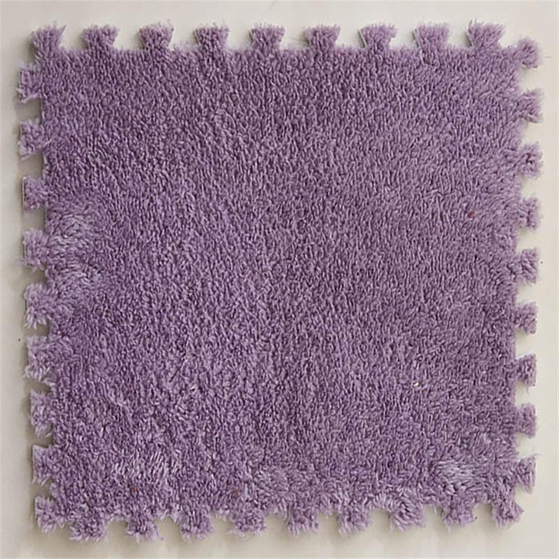 30*30cm Plush Eva Foam Spliced Thickened Floor Mat Floor Cushion Baby Crawl Mat Absorbent Dirt Resistant Jigsaw Non-slip Carpet