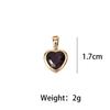 Twelve Zodiac Birthstone Pendant with Heart-Shaped Zircon - DIY Keychain Accessory