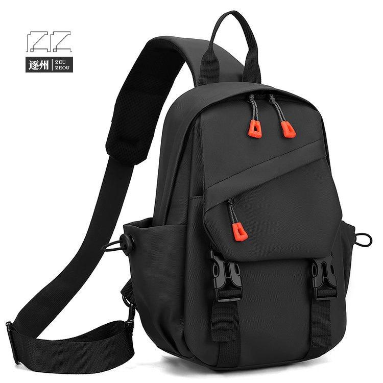 Breast bag men's shoulder messenger bag trendy brand men's bag 2025 new boys casual multi-functional travel small backpack