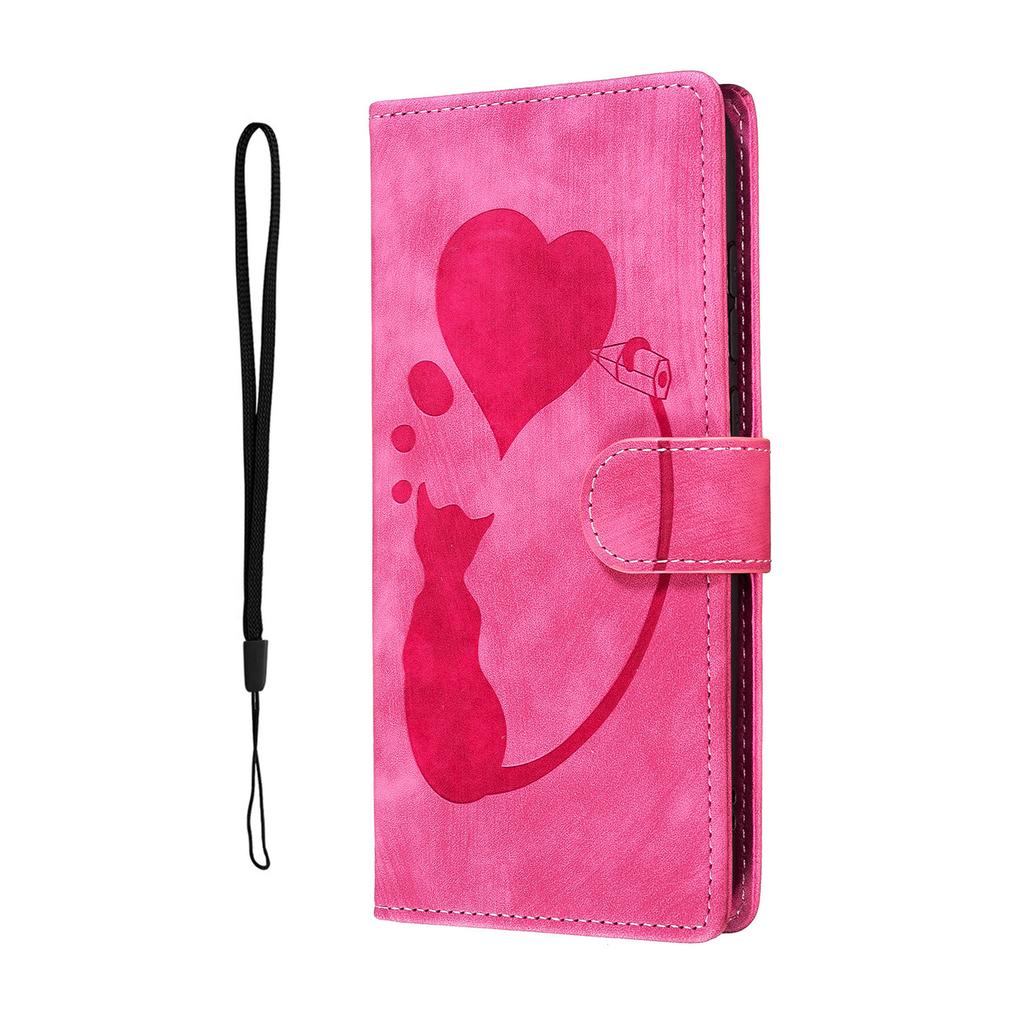 Animals Cat Leather Phone Wallet Case Book For Samsung Galaxy S25 Edge S24 S23 S22 Ultra S21 Plus S20 FE A16 A56 Card Flip Cover