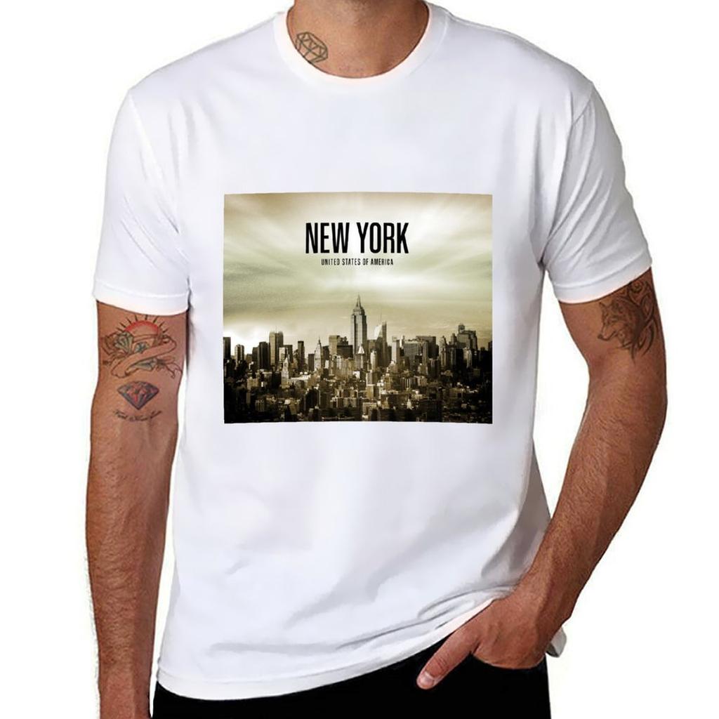 New York USA TShirt man t shirts high quality luxury brand t shirt custom print TShirt