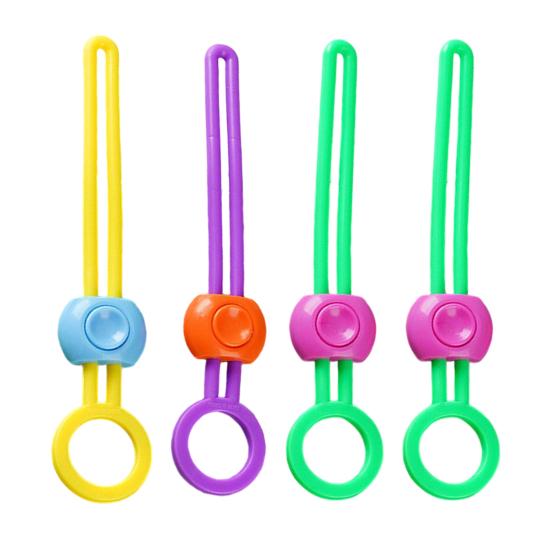 Dichtungsklammer Verstellbare Silikonbänder Snacks Mahlzeiten Vorratskammer Organisation Beutelclips Wiederverwendbare Küchenaufbewahrungslösung