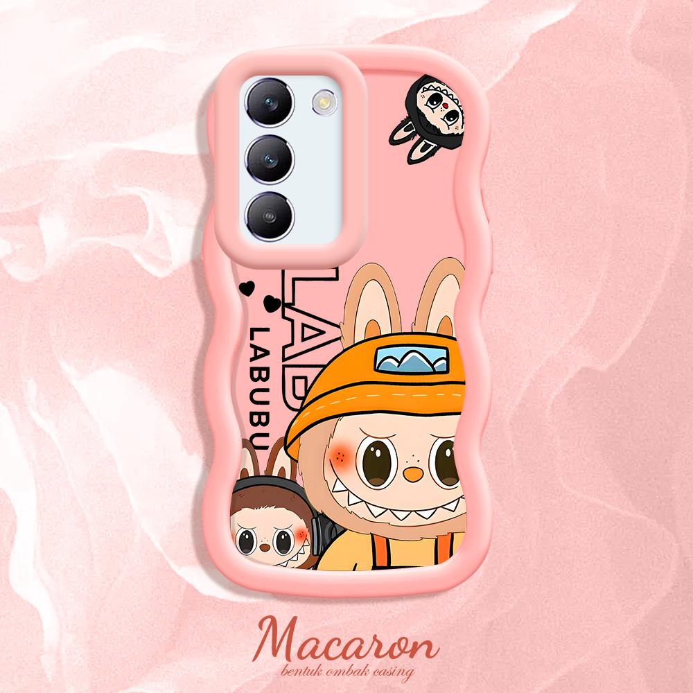 

Окрашенный узор Big Wave Edge Мягкий силиконовый материал Macaron чехол для телефона противоударный защитный резиновый чехол для OnePlus Vivo Motorola Moto Motorola Moto E14 розовый