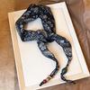 Silk Material Silk Scarf Necklace High-End Quality Neck-Wrapping Scarf  Overcoat Jewelry