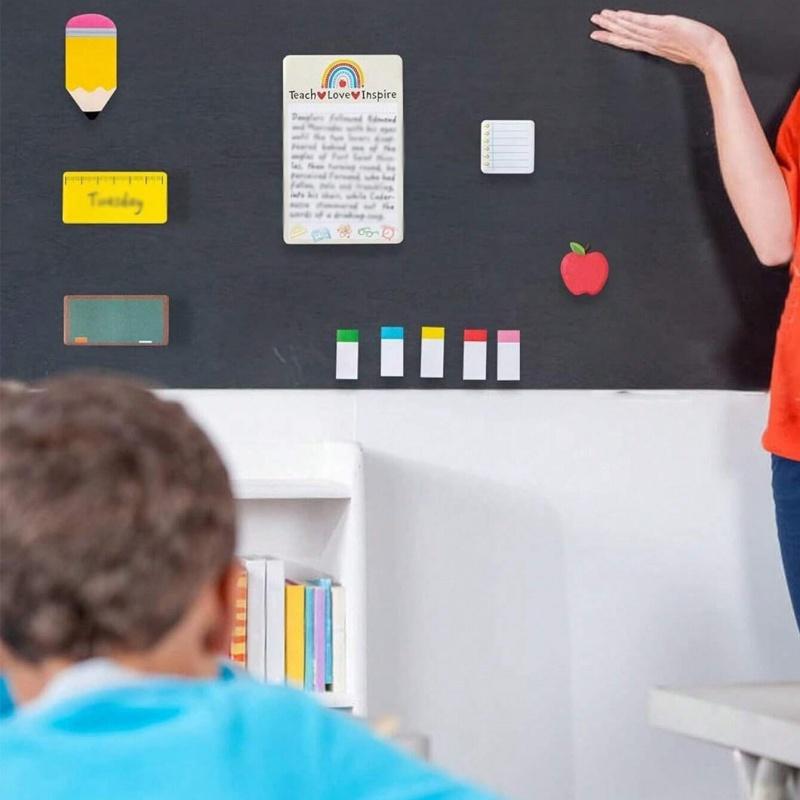 Large Cartoon Sticky Notes Set Blackboard Self-Stick Note Pads Teacher Appreciation Gift Writing Memo Pads Stationery