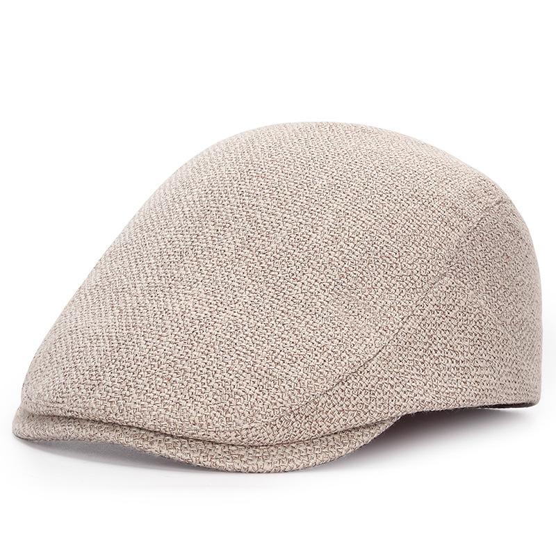 Beret Cap Male Female Autumn Winter Hat Adjustable Flat Cap Striped Artist Painter Beret Hat Berets for Men Women