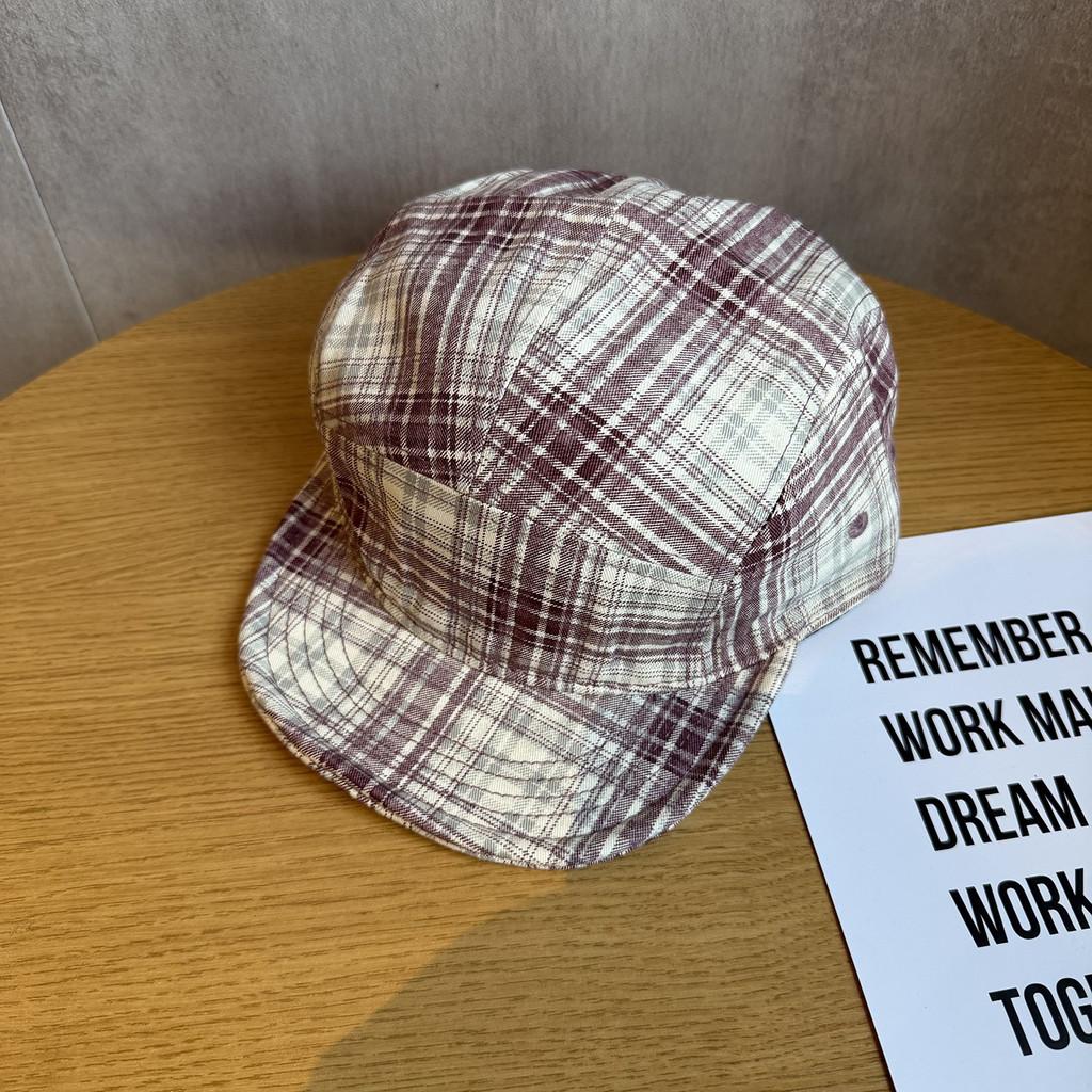 Retro Styled Collared Cotton Baseball Hat With Sun Protection For Summer Wear