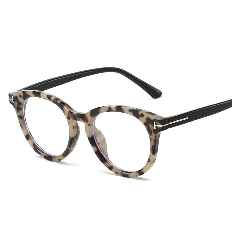 Round Shape Glasses Women Korean Campus Style Anti Blue Light Men's Glasses Frame High Quality Female Eyeglass