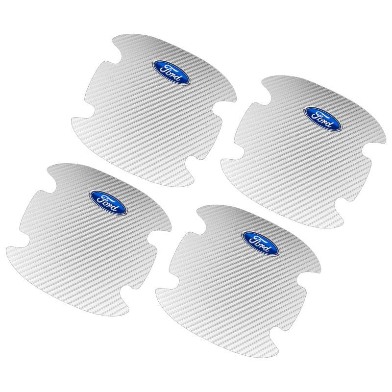

4PCS Car Door Handle Protection 3D Sticker Car Styling For Ford Focus Mondeo MK1 MK2 MK4 MK3 Fiesta ST Line Kugo Transit Escape Fusion Explorer Ford белый