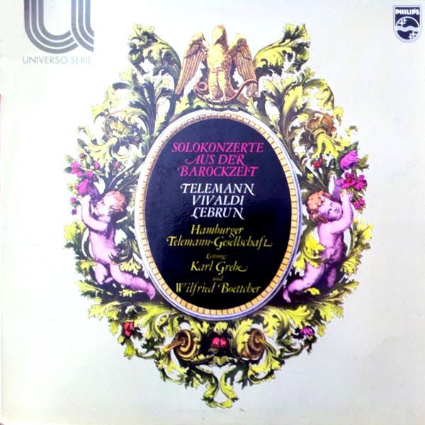 

LP Record GEORG PHILIPP TELEMANN ANTONIO VIV Solokonzerte Aus Der Barockzeit 6580018 Philips Netherland Classical Used