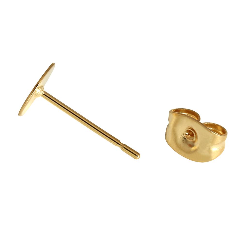 50 stuks/partij Roestvrij Staal Lege Oorbellen Studs Basis Pin Met Oorbellen Dopje Oor Achterkant DIY Sieraden Maken Oorbellen Accessoires