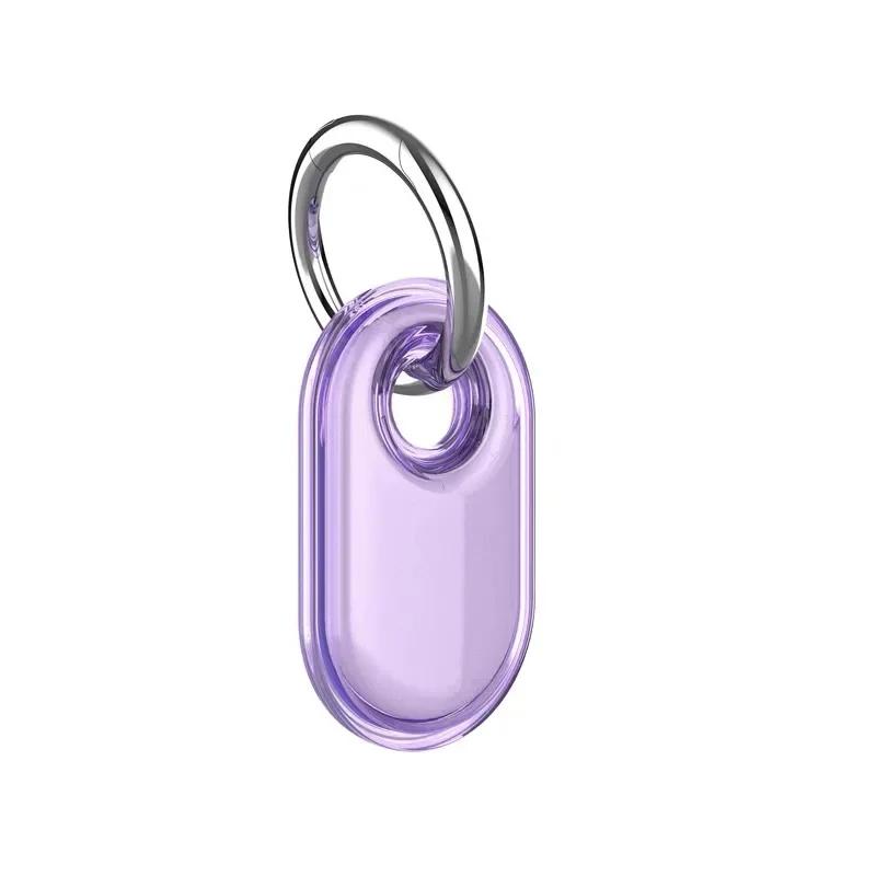 TPU Case Anti-Drop Protective Case with Keychain Anti-Scratch Trackers Holder for Keys Wallet Luggage Pets for Galaxy SmartTag 2