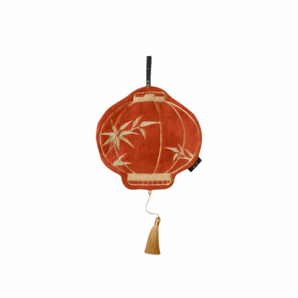 

Creative Hanging Lantern Towel Traditional Red Lantern Washing Towels Home Decoration Style 1