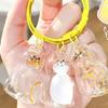 Textured Feline Hair Organiser Case Pendant Keychain Novelty Memorial Gift Box Accessory For Practical Gift Giving