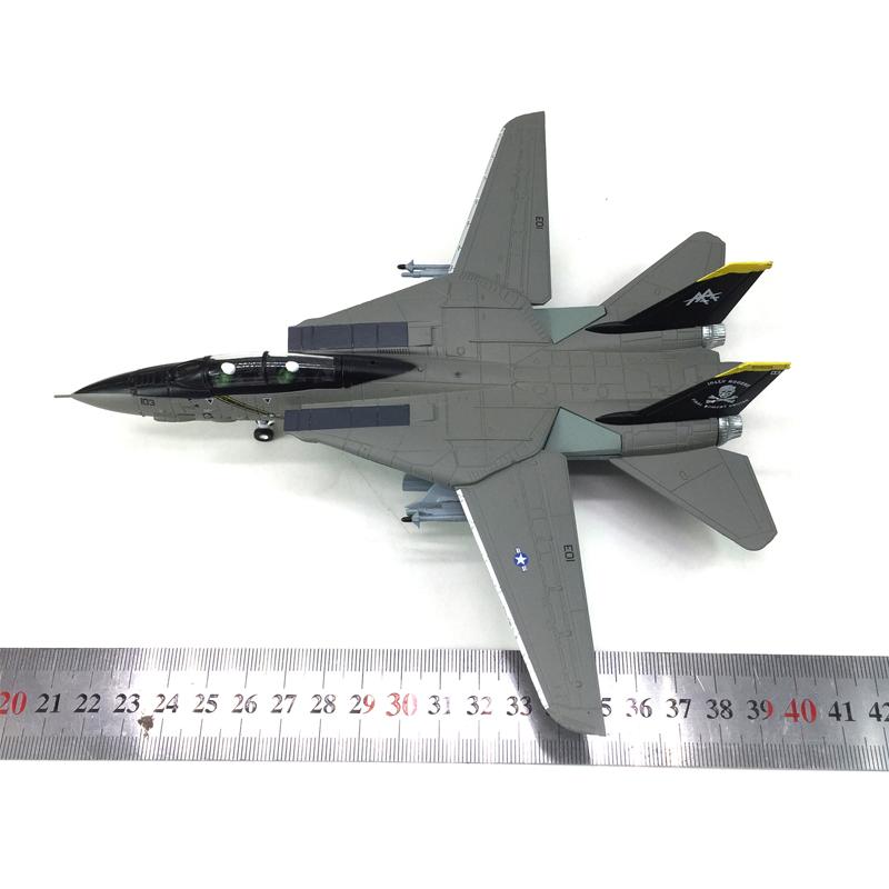 Nsmodel F-14 Tomcat Fighter Jet 1:100 Scale Collectible Alloy Airplane Model Fully Assemble Wing Moving Non-Radio Controlled Toy