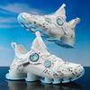 Men's Sock-top Blade Sole Sneakers Breathable Knit Non-slip Shock Absorbing Casual Sports Shoes