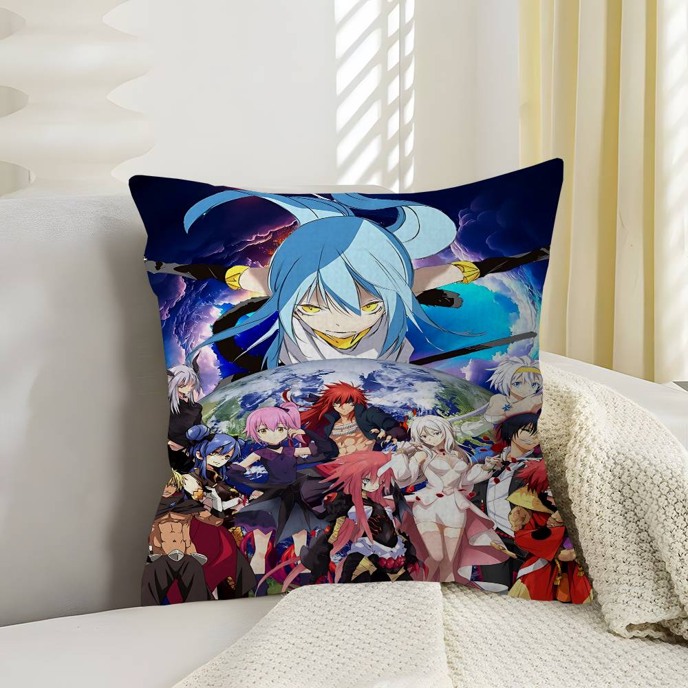 Anime Tensei Shitara Slime Datta Cushion Cover Polyester Sofa Cushions Decorative Throw Pillows Home Decoration Pillowcover