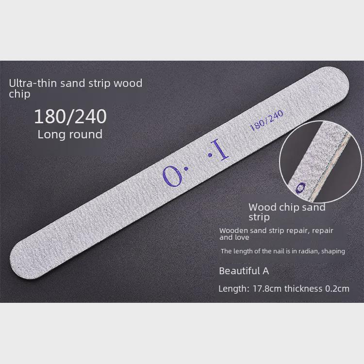 Nail Shaping and Polishing Sponge with Coarse and Fine Sand for Real Nails