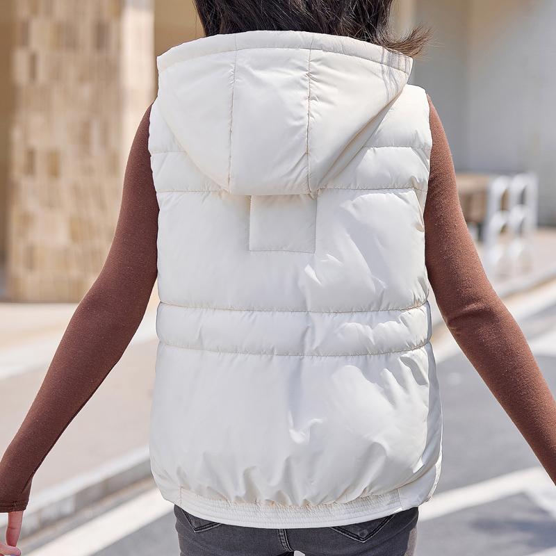 Winter Sleeveless Parka Woman Outerwears Fashion Thick Warm Women's Jackets