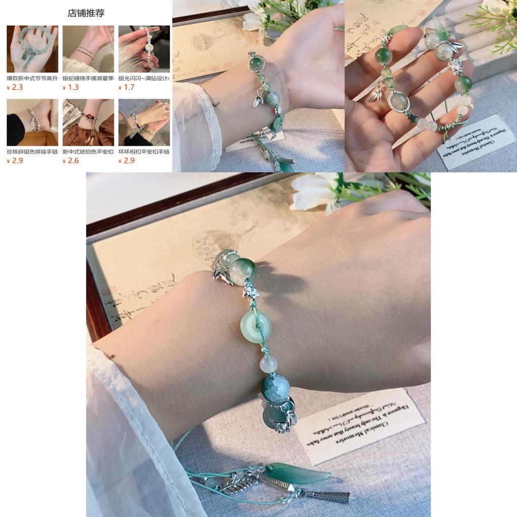 Chinese Inspired Lotus Butterfly Bracelet For Women Friendship Jewelry