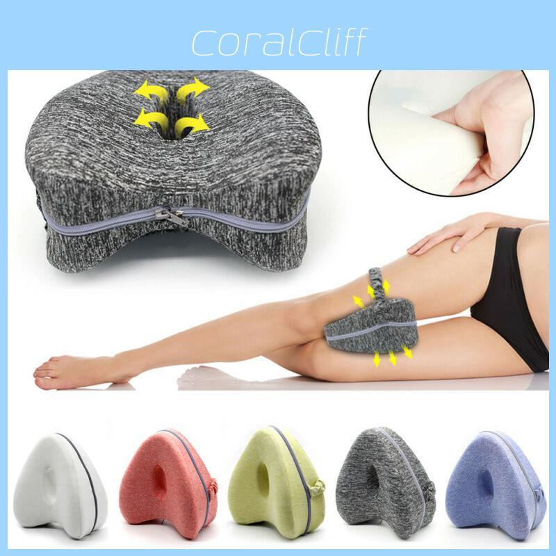 Orthopedic Memory Foam Leg Pillow With Heart Shape Design For Superior Knee Support And Sciatica Relief