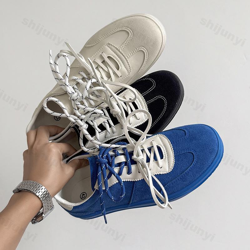 Fashion Men Outdoor Sneakers 2025 Spring Autumn New Fashion Comfortable Lace Up Casual Board Shoes Round Toe Comfortable Non Slip Flats