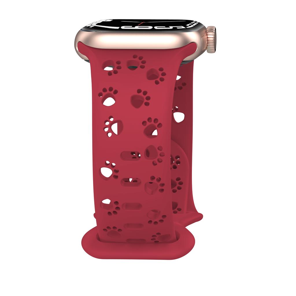 Dog Paw Silicone Strap For Apple Watch Band 44mm 40mm Correa 38 42mm bracelet iwatch Series ultra 8 7 SE 6 5 4 3 49mm 45 mm 41mm