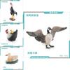 High-quality Pvc Animal Models Including Realistic Mother Duck Hen With Chicks Goose