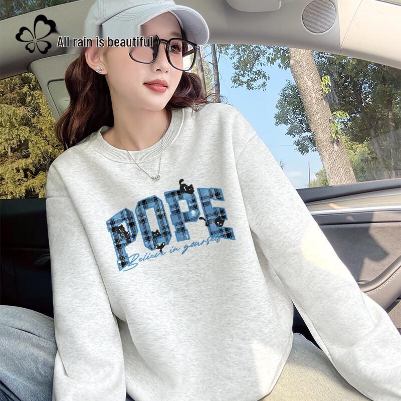 

Women s Fleece Lined Round Neck Sweatshirt M