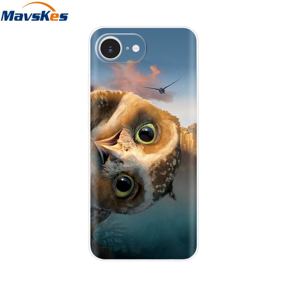 For iPhone 16e Case For Apple iPhone 16e Case Luxury Clear Painted Cover Case For iPhone 16e 16 E Coque Protective Cover Fundas