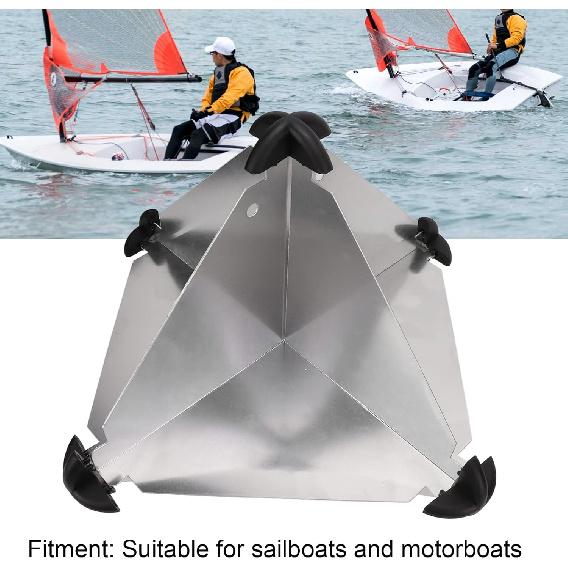 Acouto Reflectors 10pcs Aluminum Octahedral Type Reflectors 12x12 Inches for Sailboats Motorboat