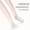 Spot False Eyelash Tweezers - Round Head Gold Feather High-Precision Blooming Tweezers for Eyelash Extensions.