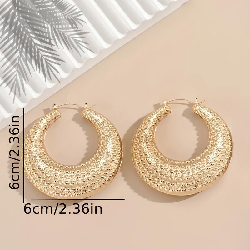 Europäisch-Amerikanischer Stil Gold Mondsichel Pünktchen Ohrringe - Einfaches Geometrisches Mode Statement