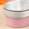 10 Stück Aluminiumfolien-Kuchenbehälter Cupcake-Förmchen mit Deckeln Hitzebeständige Folien-Backförmchen Einfach zu verwendendes Küchenwerkzeug