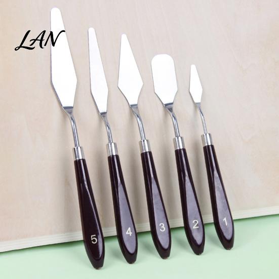 Palette Scraper for Thick Paint Oil Painting Scraper, Stainless Steel with Wooden Handle Cutter, Professional Artist Knives Evenly Mixed Art Spatula,