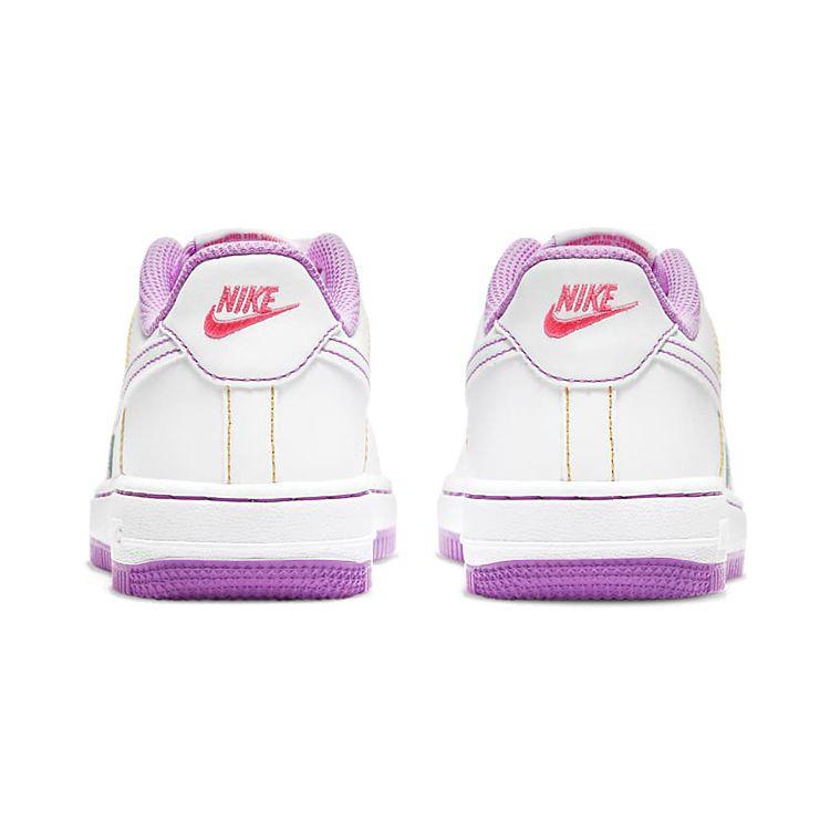 Nike Force 1 PS Contrast Stitch - Fuchsia Glow Kids Sneakers White Hyper-Pink DC9672-110