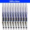 3-100 Pcs Straight Liquid Ball Pen Signature Gel Pen 0.5mm Black Blue Ink School Office Ball Pen School Office Supplies Writing