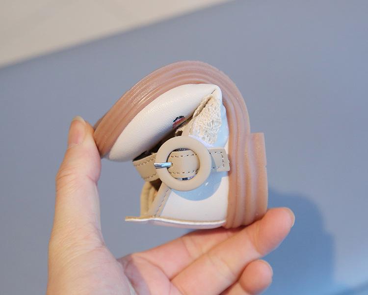 Frühlings-Babyschuhe aus Leder mit eckiger Spitze und floraler Spitze - Niedliche Prinzessinnenschuhe für Kleinkinder