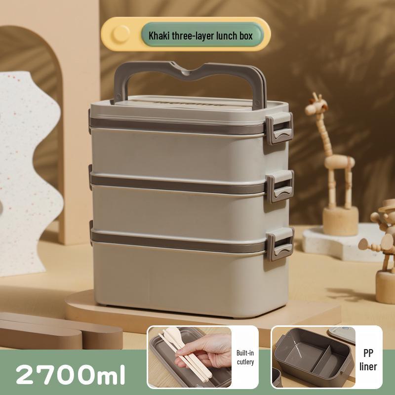 

Портативный многослойный изолированный ланч-бокс из нержавеющей стали марки 304 One layer with utensils