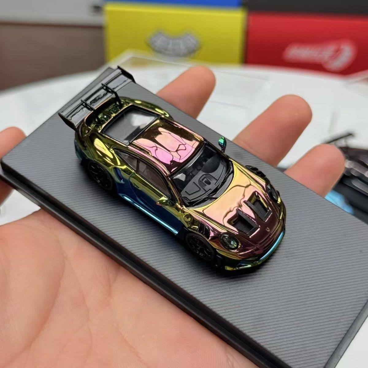 Mj 1:64 Car Model Porsche 911 Gt3 Rs Alloy Car Model Collection Model Gt Silver