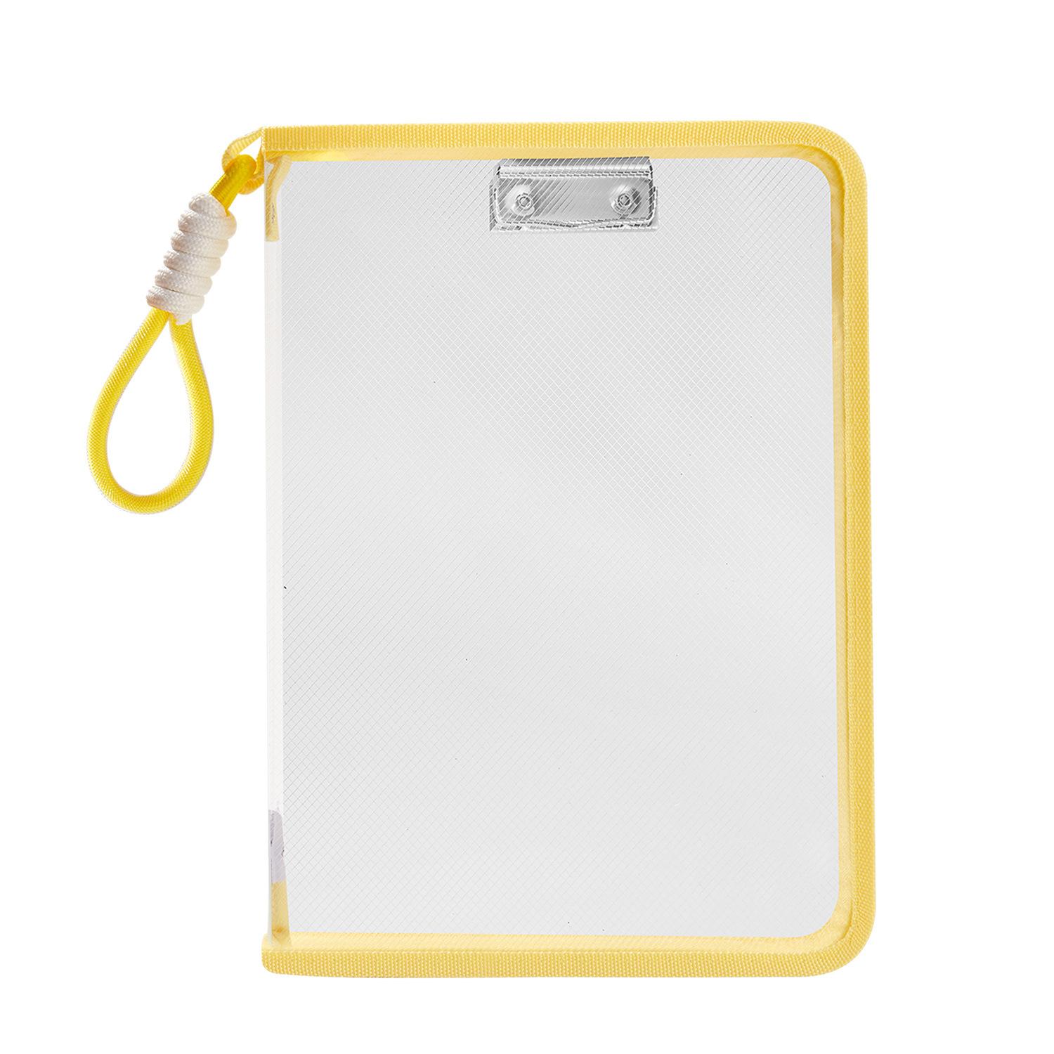 

Сумка-органайзер для хранения формата А4, прозрачная студенческая сумка, портативные сумки для папок Type A-Yellow